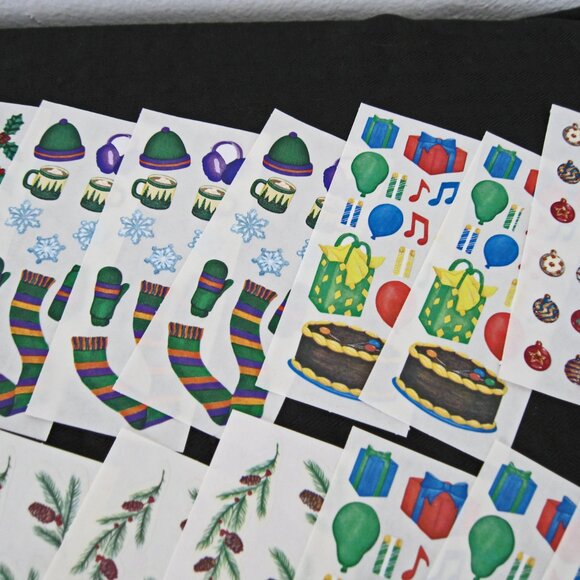 Creative Memories  Stickers, Christmas, Confetti, Sledding, Winter Birthday, - Picture 5 of 12